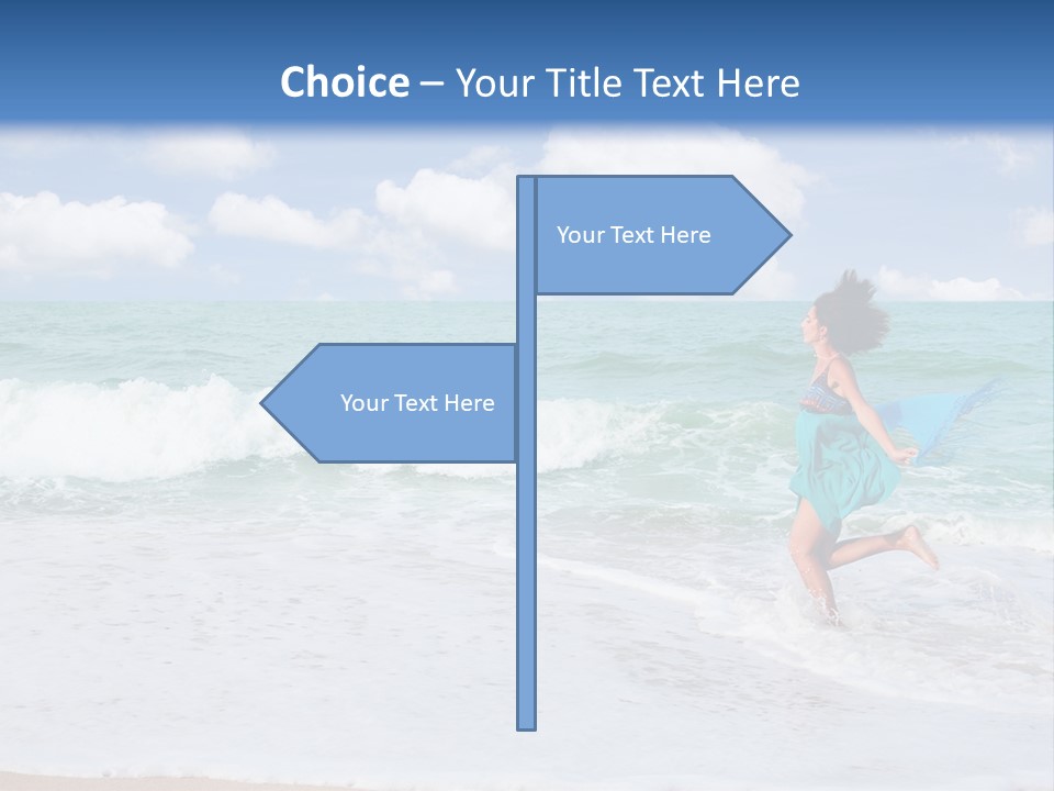 Peaceful Ocean Aqua PowerPoint Template