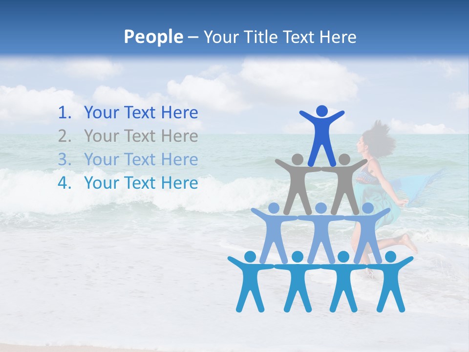Peaceful Ocean Aqua PowerPoint Template