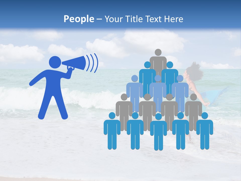 Peaceful Ocean Aqua PowerPoint Template