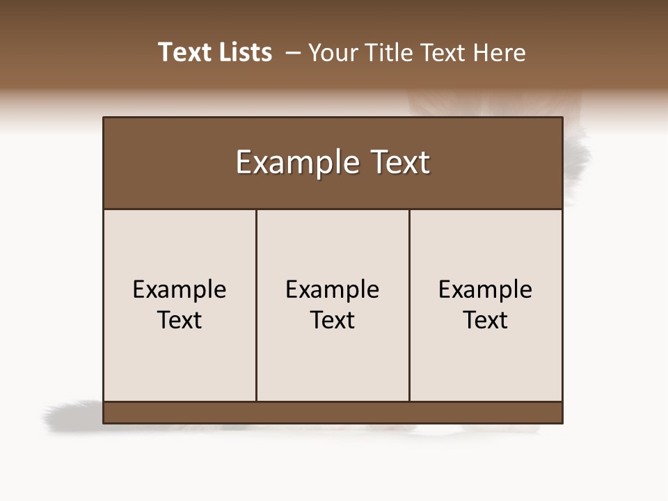 Shorthair Loving Sadness PowerPoint Template