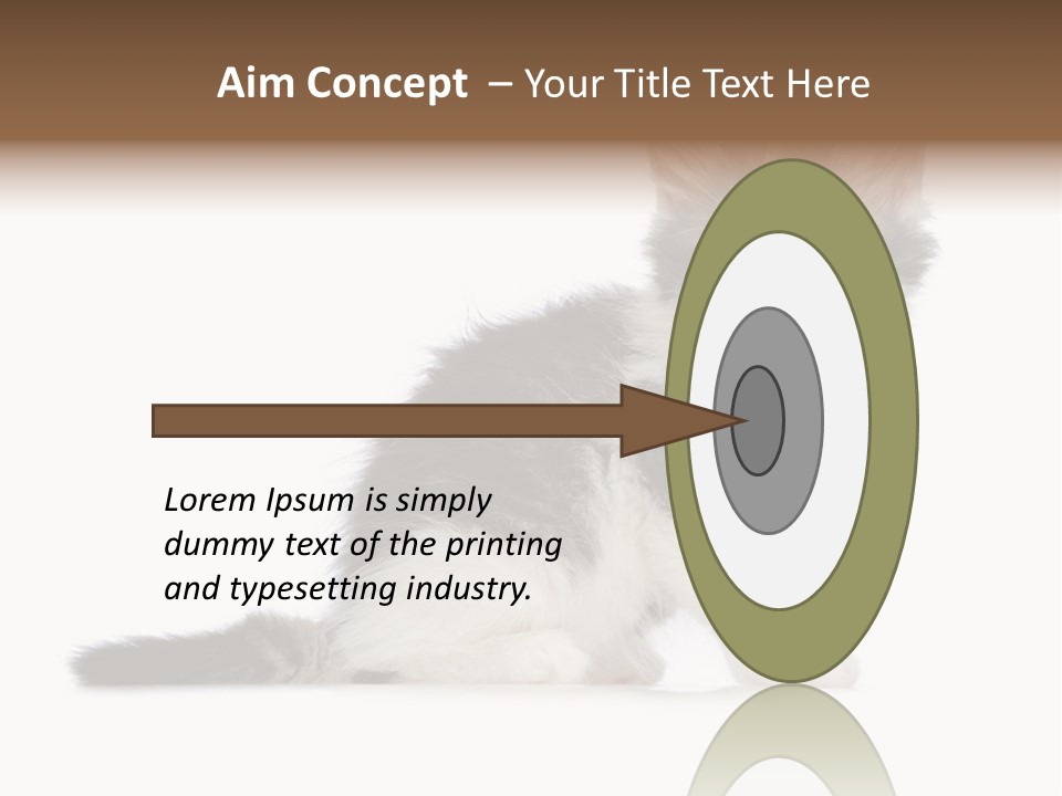 Shorthair Loving Sadness PowerPoint Template