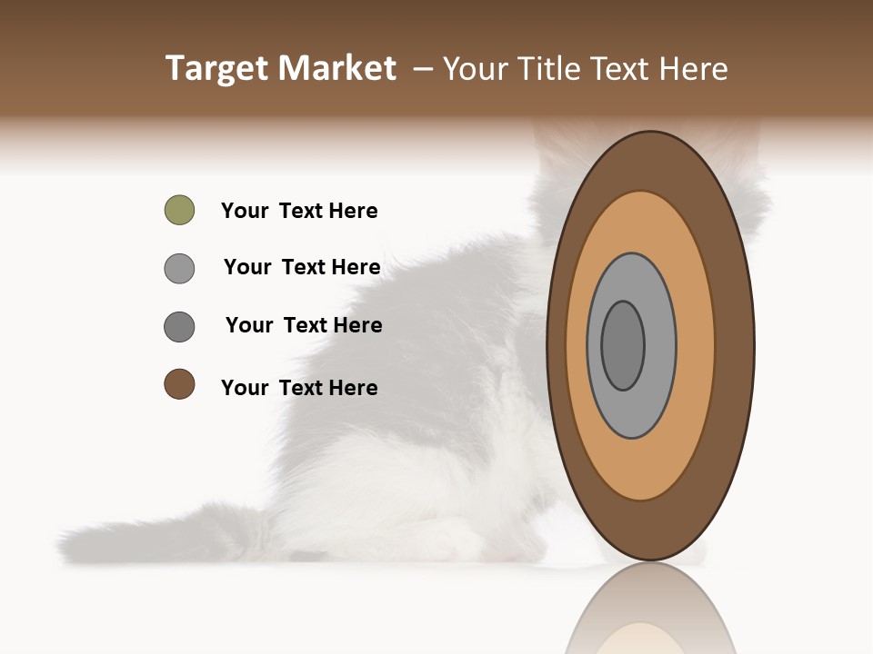 Shorthair Loving Sadness PowerPoint Template