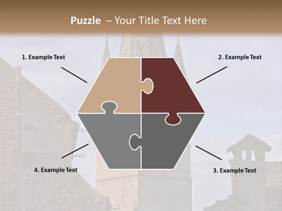 Urban Lantern Town PowerPoint Template