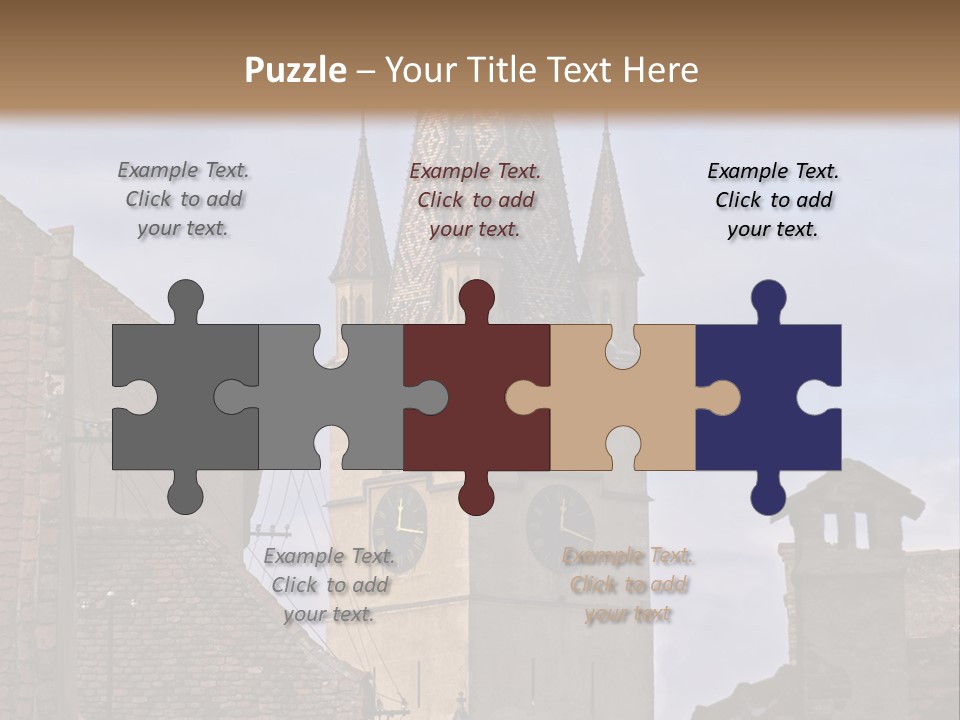 Urban Lantern Town PowerPoint Template