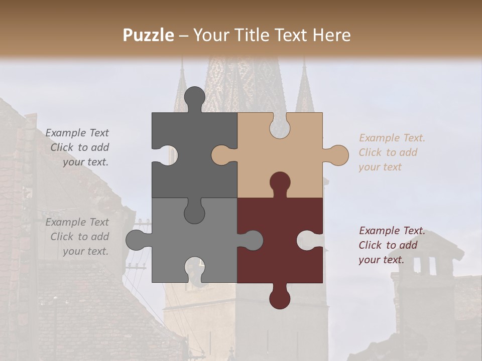 Urban Lantern Town PowerPoint Template