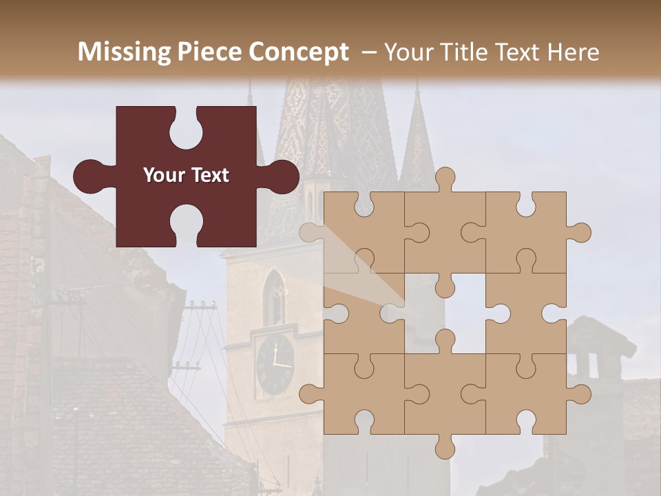 Urban Lantern Town PowerPoint Template