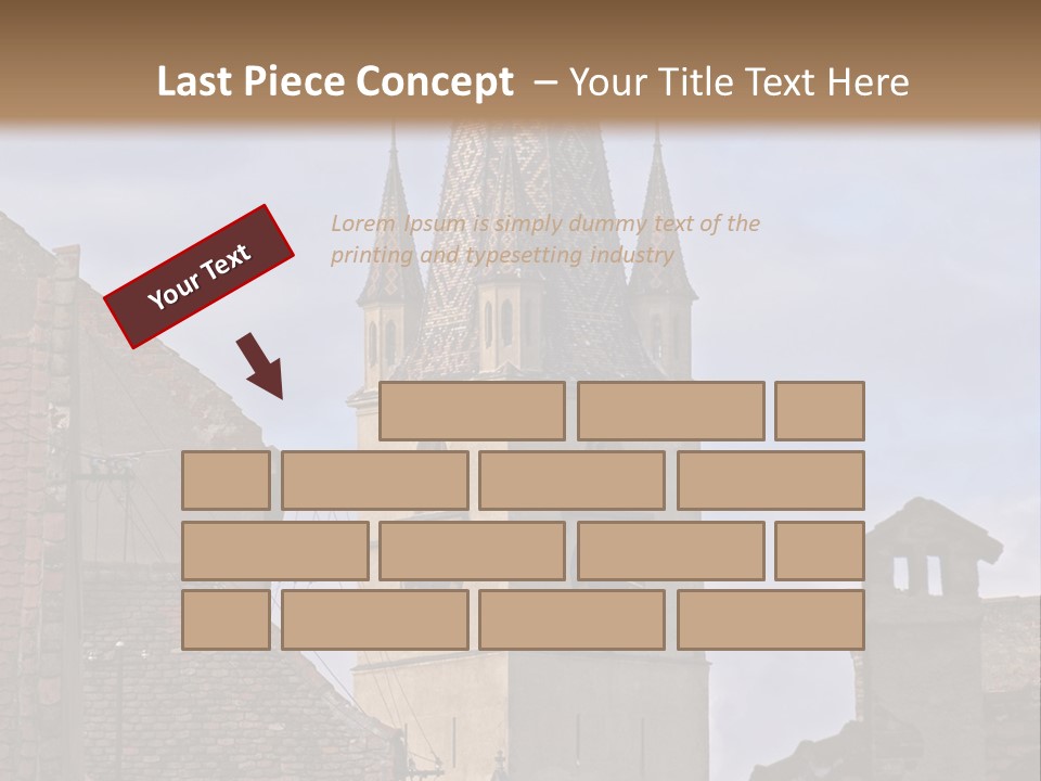 Urban Lantern Town PowerPoint Template