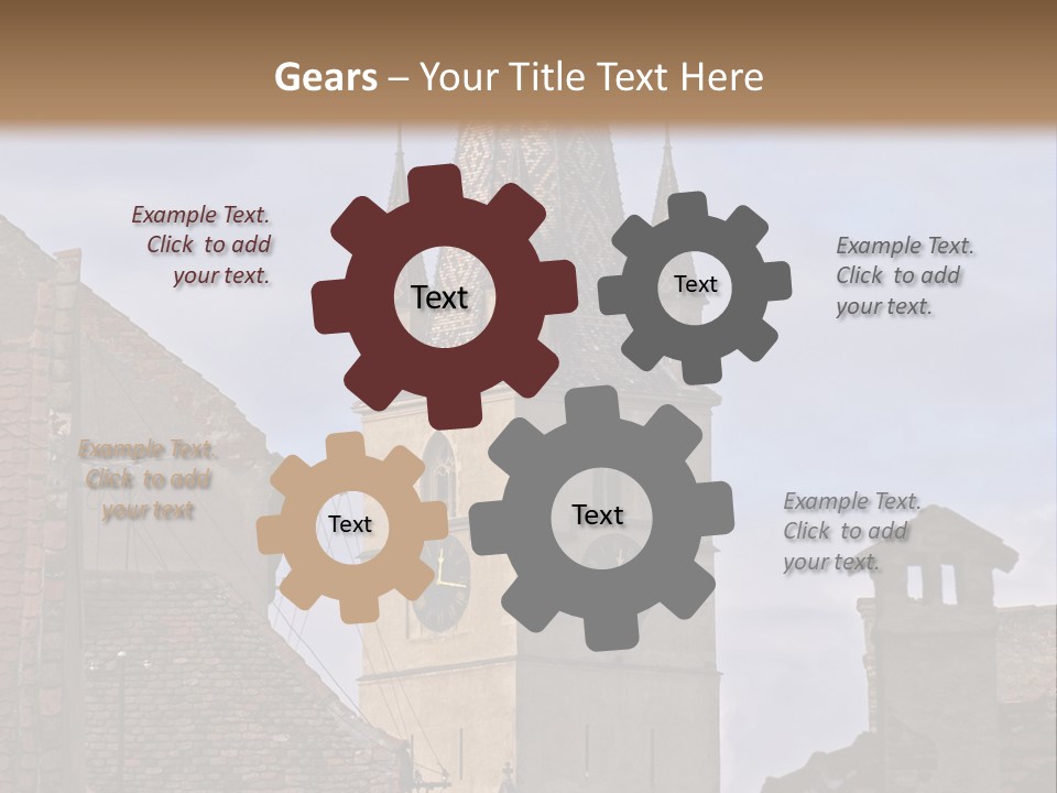 Urban Lantern Town PowerPoint Template