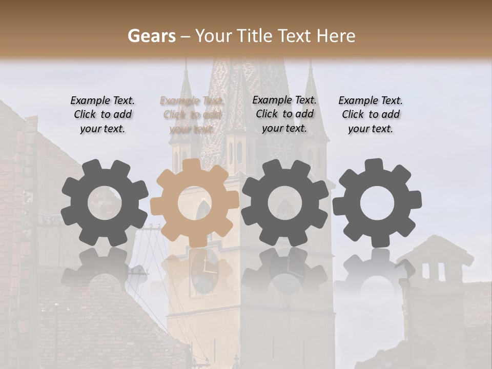 Urban Lantern Town PowerPoint Template