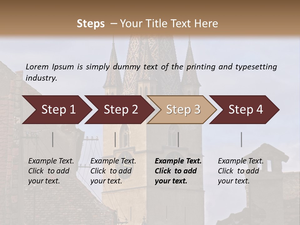 Urban Lantern Town PowerPoint Template