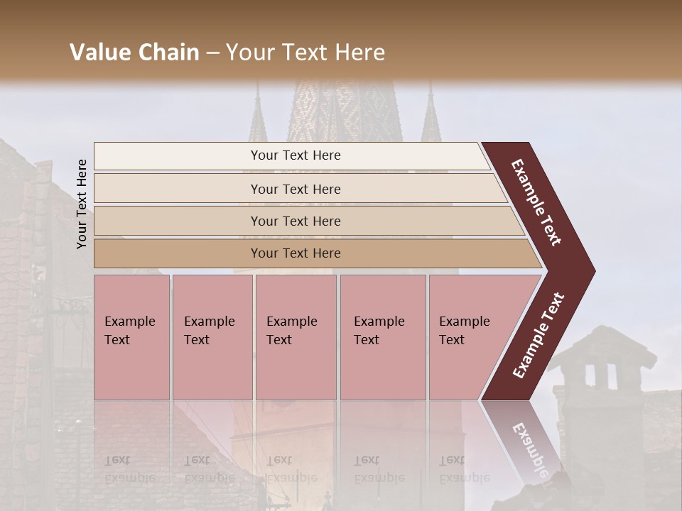 Urban Lantern Town PowerPoint Template