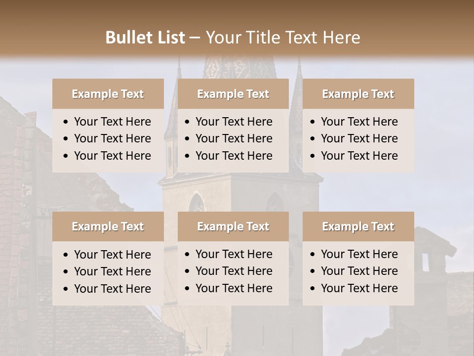 Urban Lantern Town PowerPoint Template