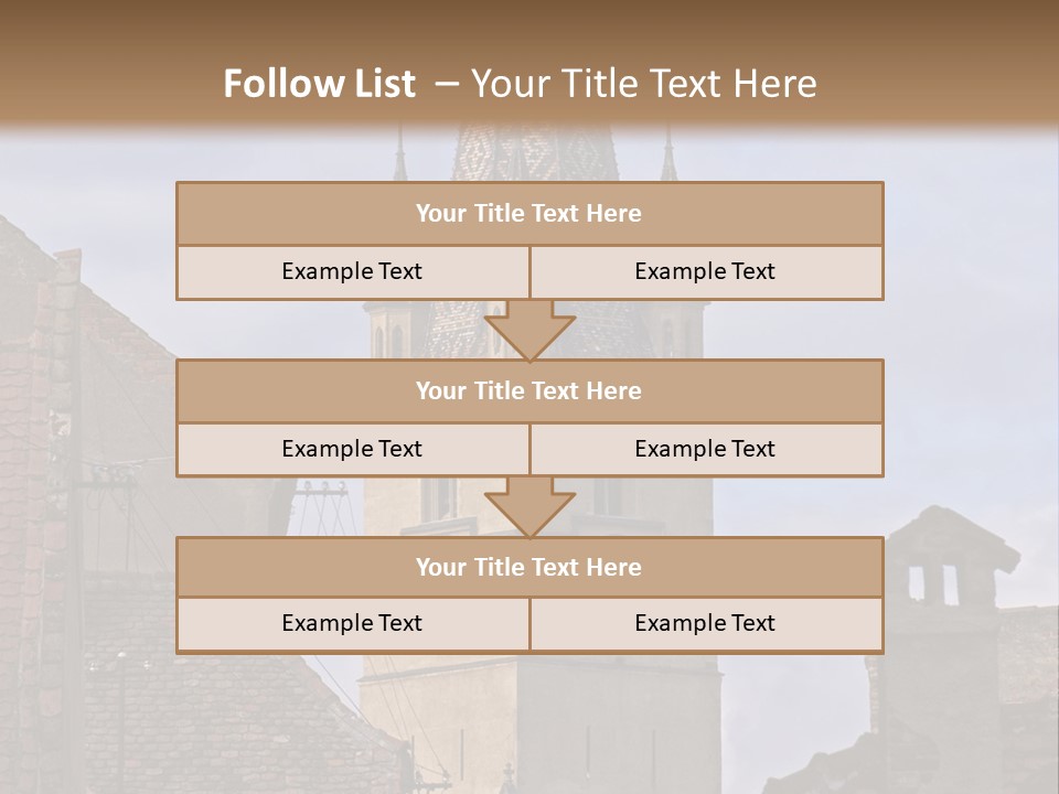 Urban Lantern Town PowerPoint Template
