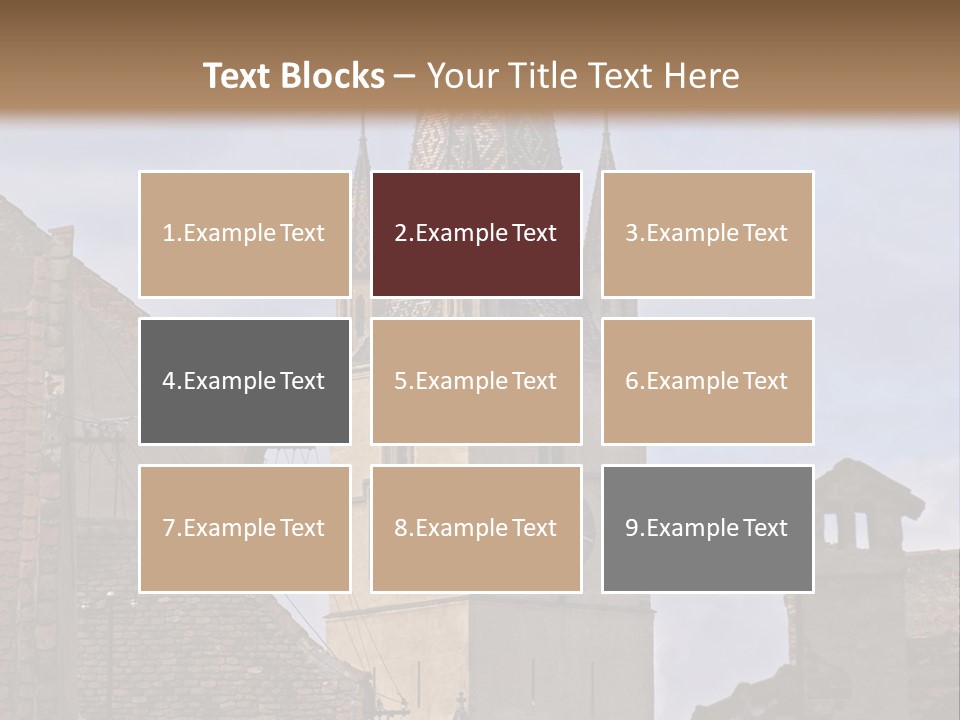 Urban Lantern Town PowerPoint Template