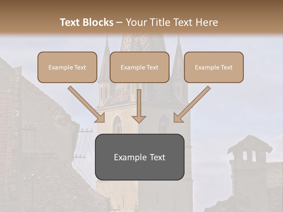 Urban Lantern Town PowerPoint Template