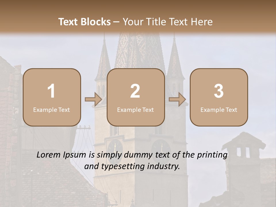 Urban Lantern Town PowerPoint Template