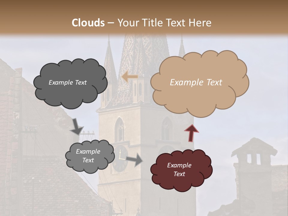Urban Lantern Town PowerPoint Template