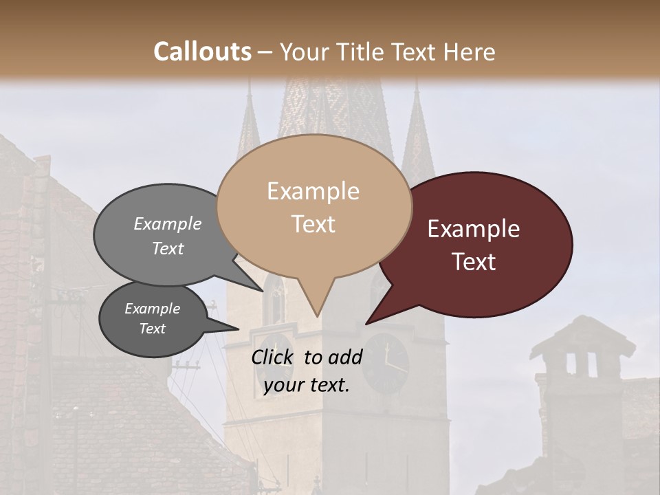 Urban Lantern Town PowerPoint Template