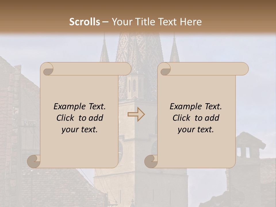 Urban Lantern Town PowerPoint Template