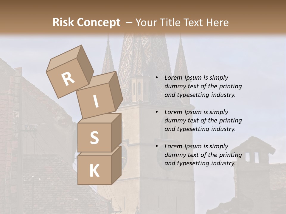 Urban Lantern Town PowerPoint Template