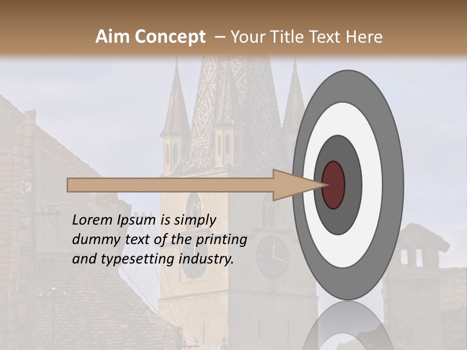 Urban Lantern Town PowerPoint Template