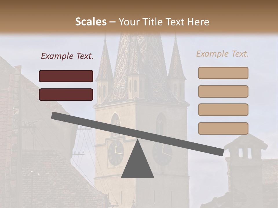 Urban Lantern Town PowerPoint Template