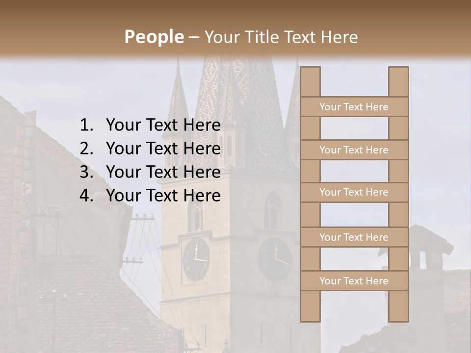 Urban Lantern Town PowerPoint Template