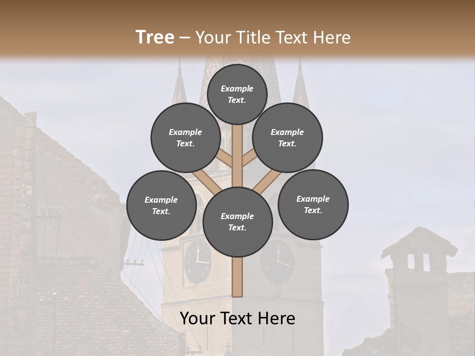 Urban Lantern Town PowerPoint Template