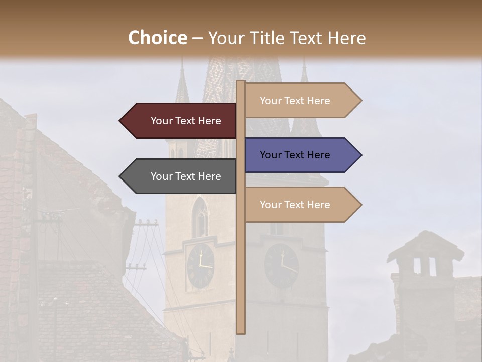 Urban Lantern Town PowerPoint Template