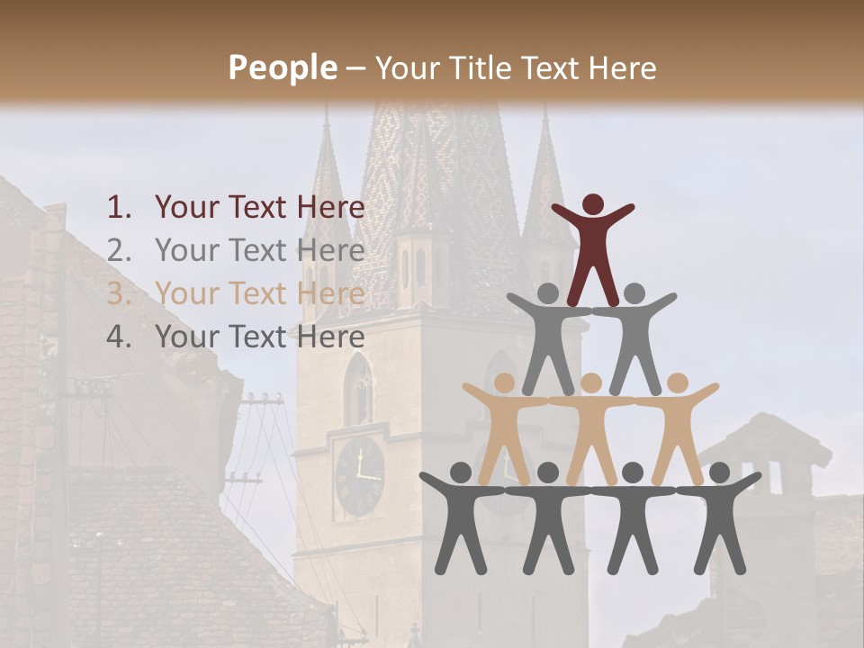 Urban Lantern Town PowerPoint Template