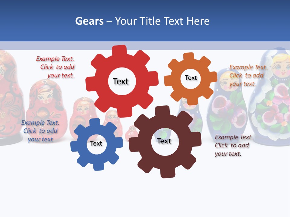 Matreshka Ussr Wooden PowerPoint Template