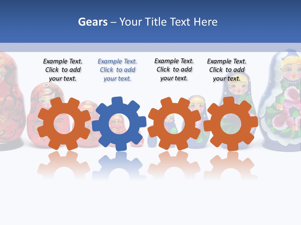 Matreshka Ussr Wooden PowerPoint Template