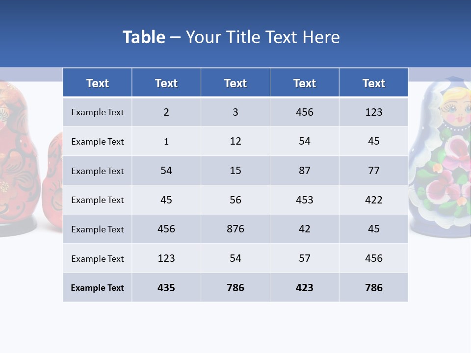 Matreshka Ussr Wooden PowerPoint Template
