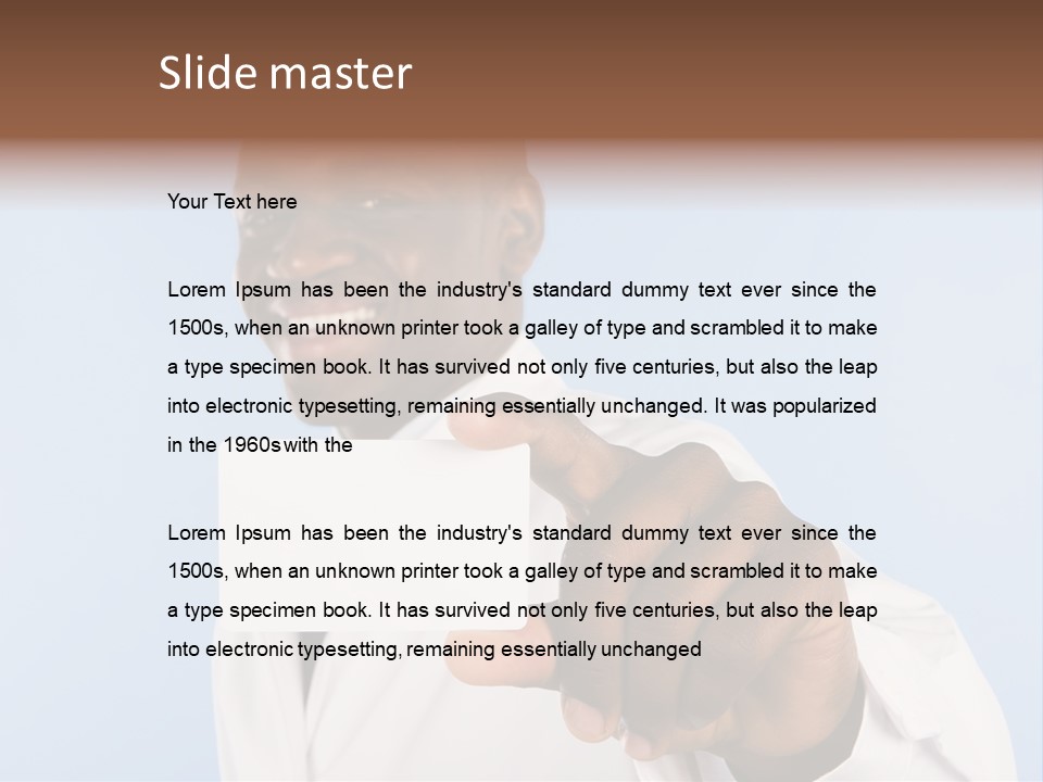 Medic Face Practitioner PowerPoint Template