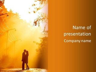 Date Tree Kiss PowerPoint Template