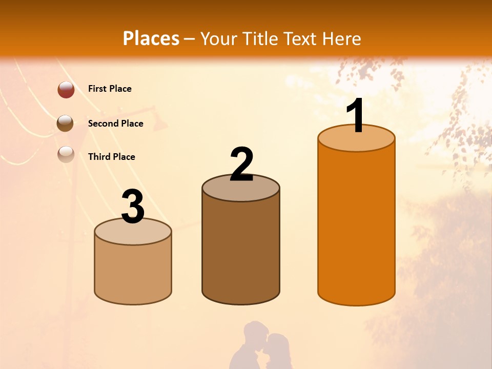Date Tree Kiss PowerPoint Template