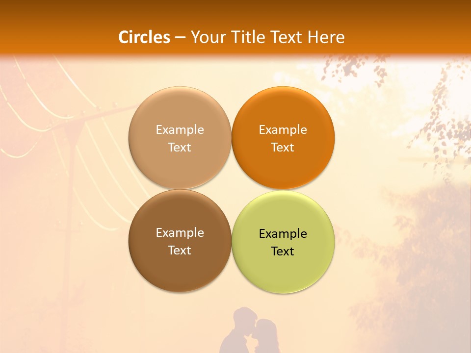 Date Tree Kiss PowerPoint Template