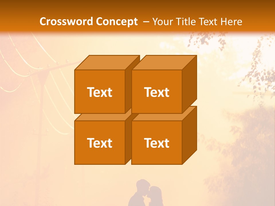 Date Tree Kiss PowerPoint Template