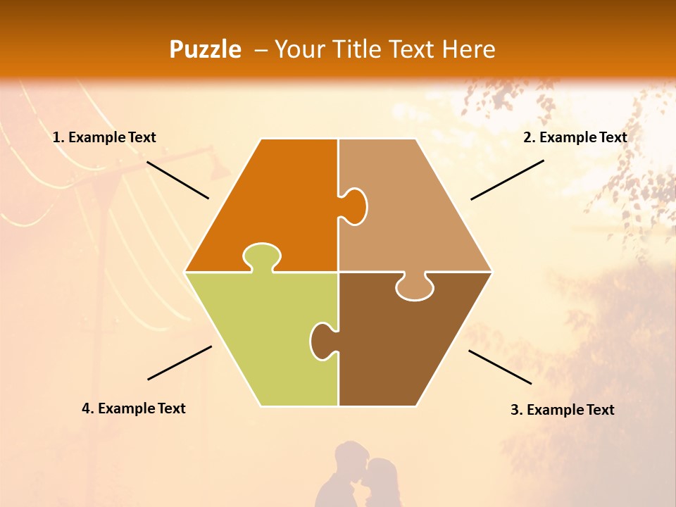 Date Tree Kiss PowerPoint Template