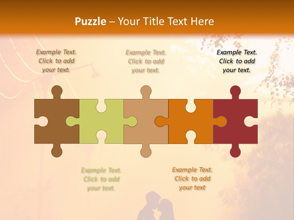 Date Tree Kiss PowerPoint Template