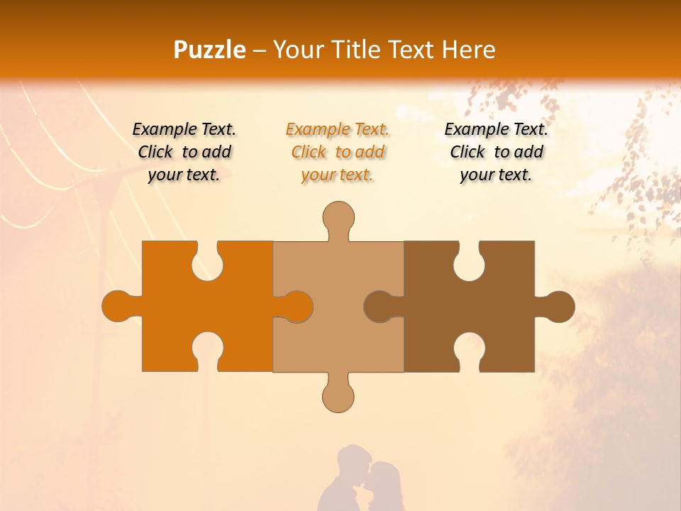 Date Tree Kiss PowerPoint Template