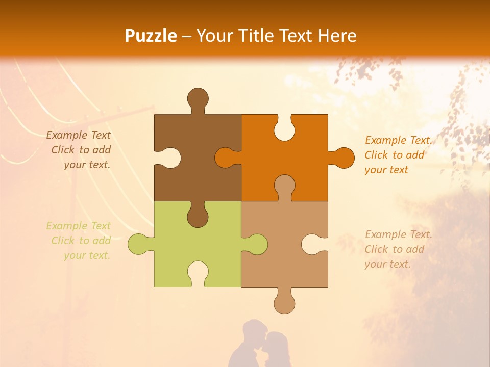 Date Tree Kiss PowerPoint Template