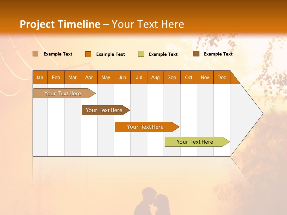 Date Tree Kiss PowerPoint Template