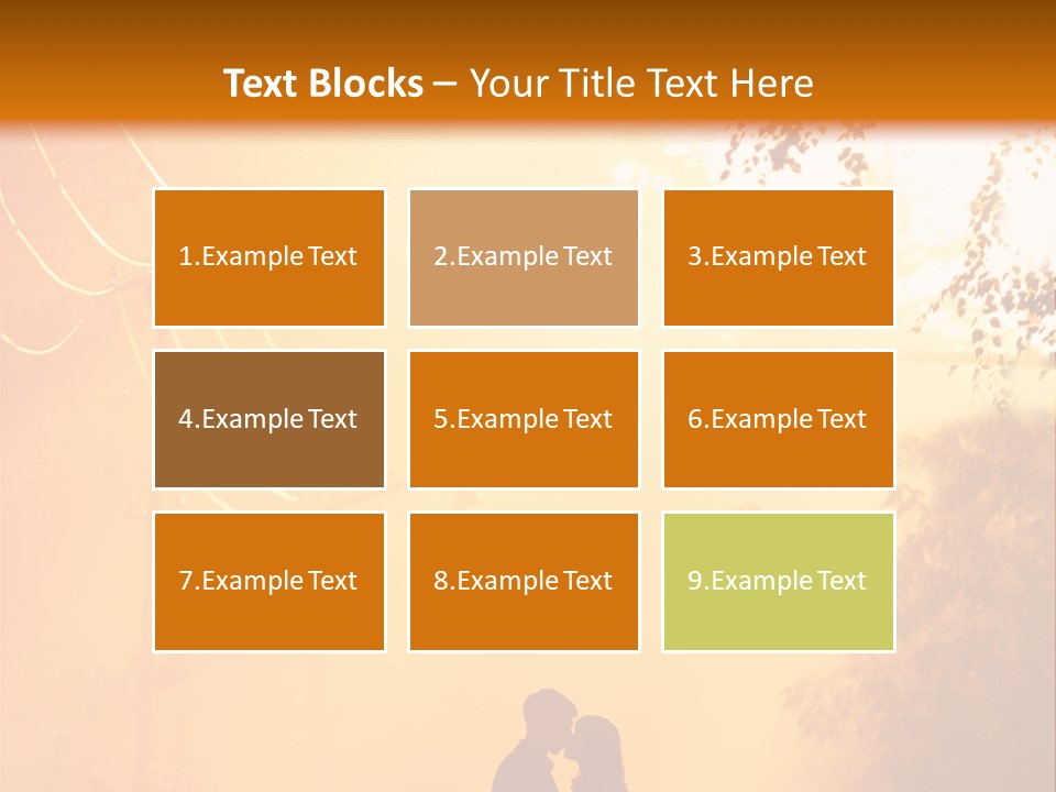 Date Tree Kiss PowerPoint Template