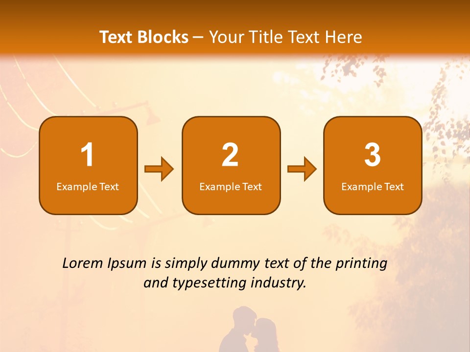 Date Tree Kiss PowerPoint Template