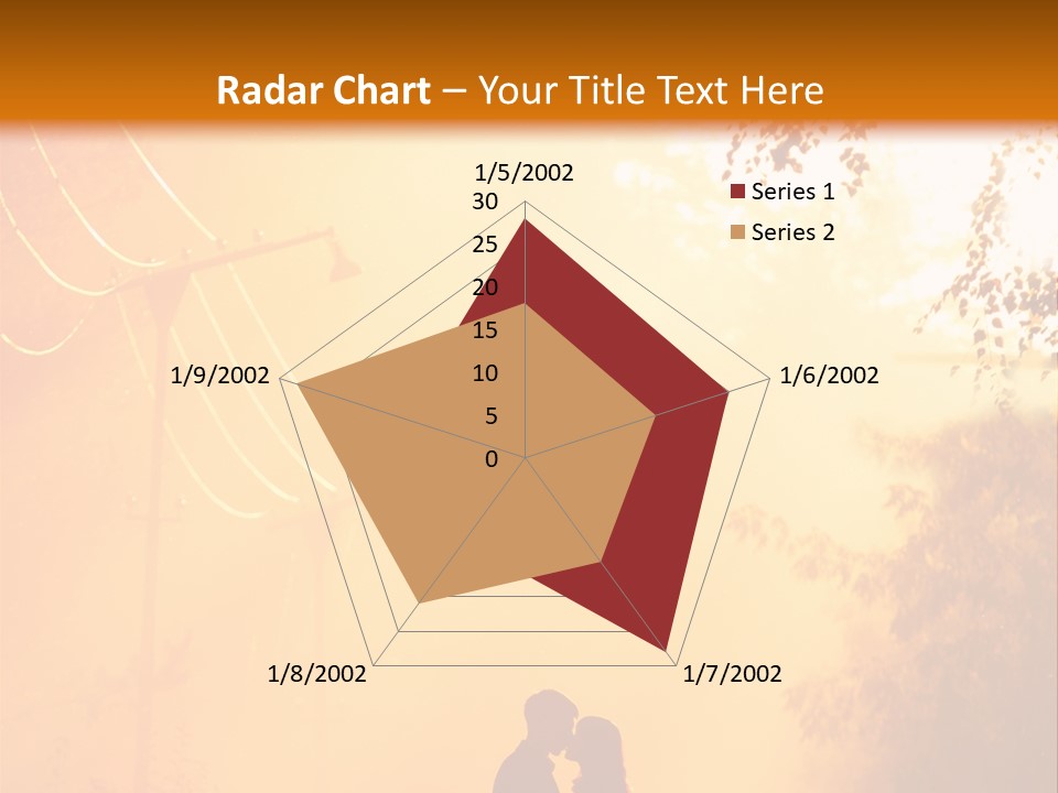 Date Tree Kiss PowerPoint Template