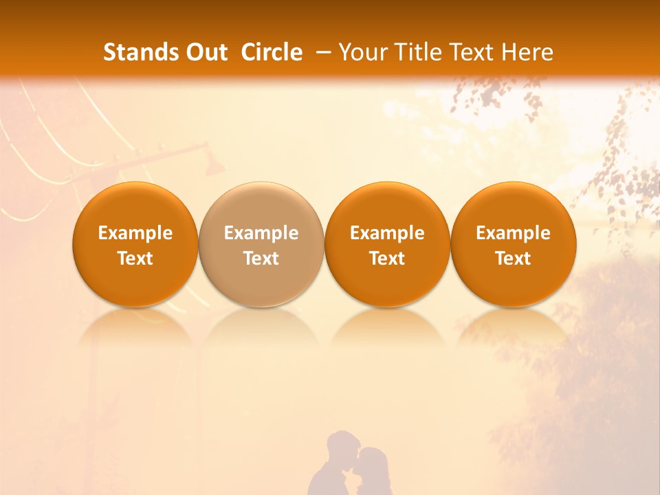 Date Tree Kiss PowerPoint Template