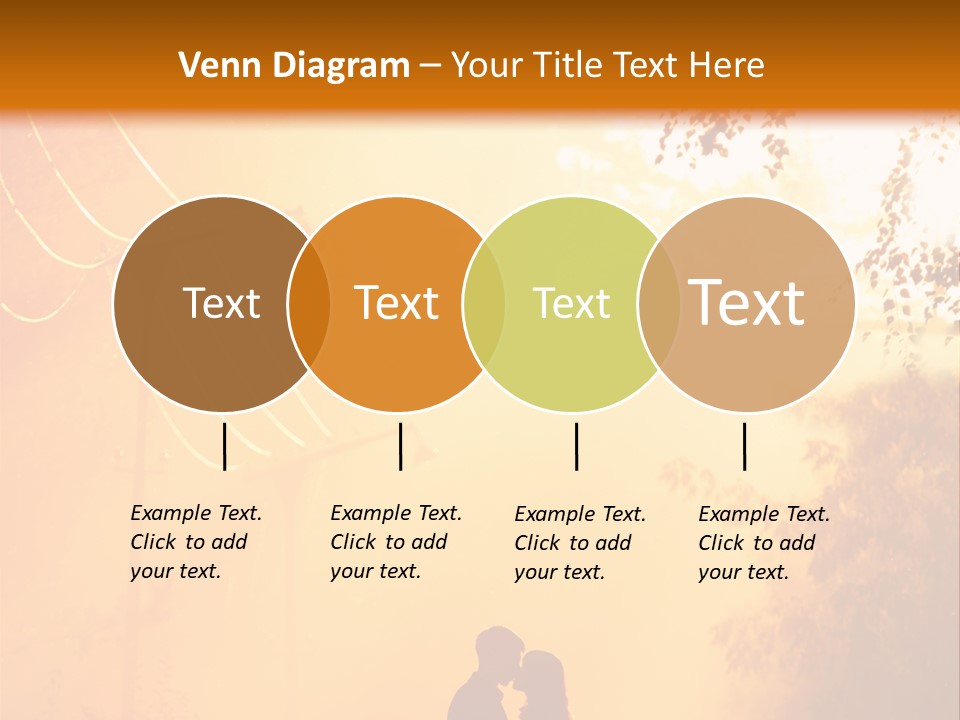 Date Tree Kiss PowerPoint Template