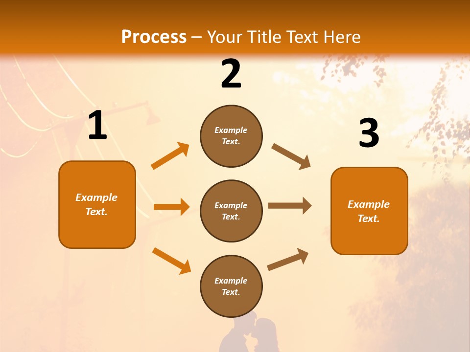 Date Tree Kiss PowerPoint Template