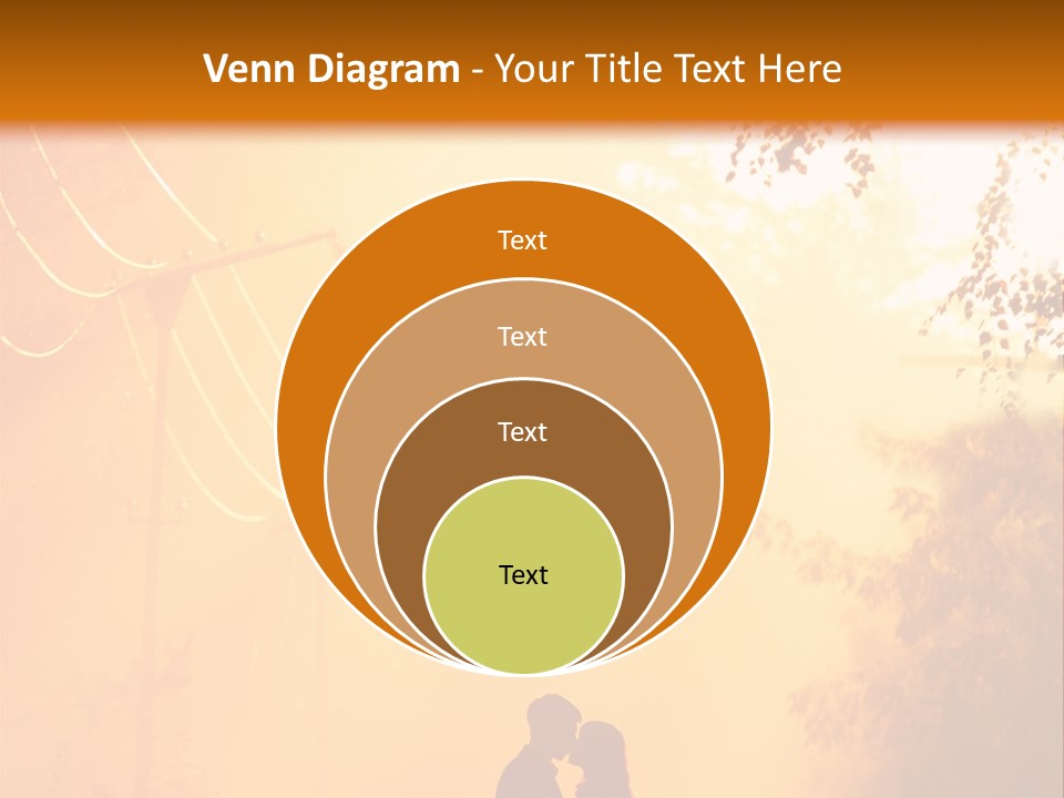 Date Tree Kiss PowerPoint Template